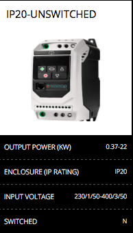 ip20-invertor unswitched
