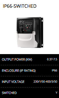 ip66 switched inverter